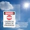Signmission Chemical Spray In Progress Danger Sign, Plastic, 7in W x 10in L, 2PK OS-2PACK-DS-P-710-V-2417 - alternate 3